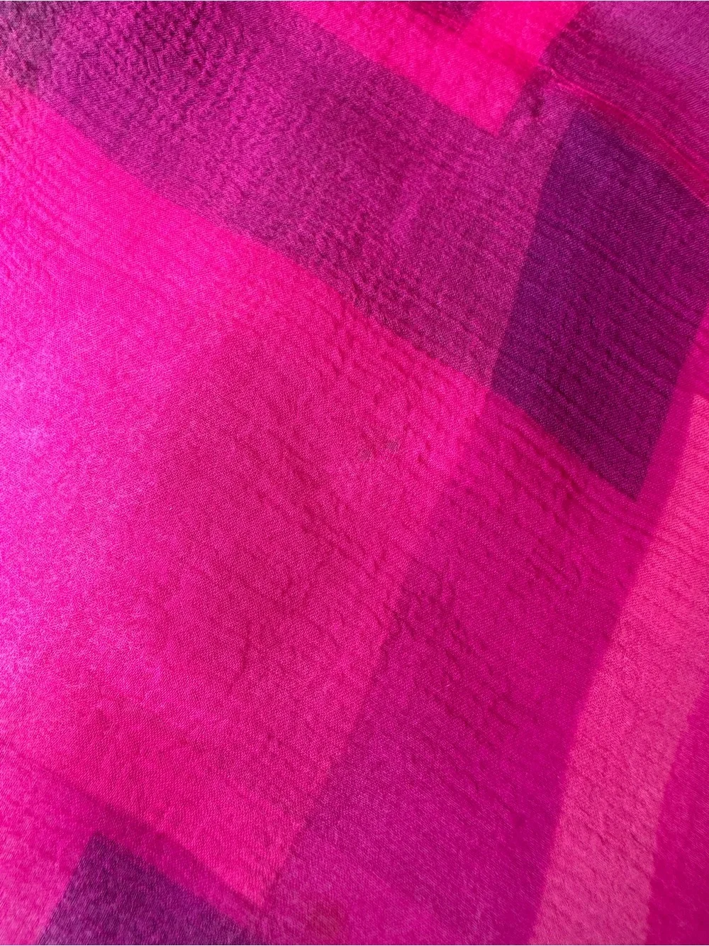 Yves Saint Laurent Silk Geometric Scarf Pink Navy 30” Square
